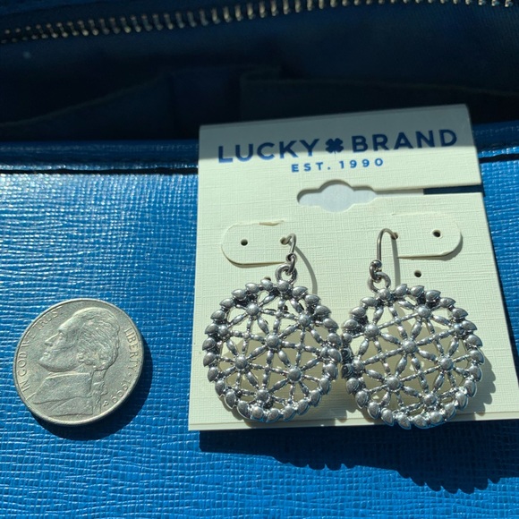NWT Lucky Brand Silver earrings - Picture 7 of 7